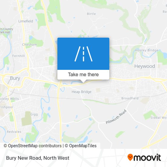 Bury New Road map