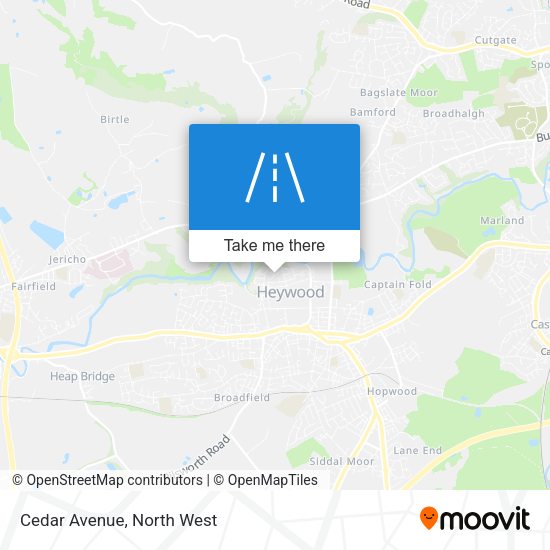 Cedar Avenue map