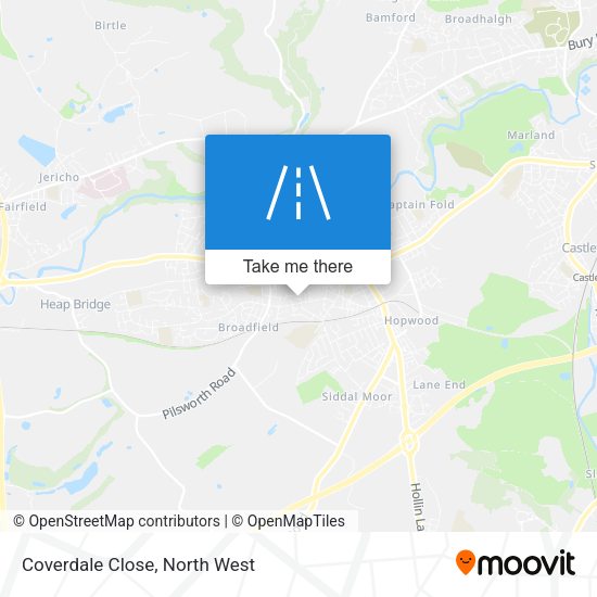 Coverdale Close map