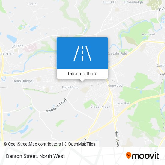 Denton Street map