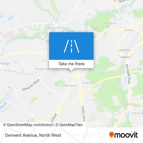 Derwent Avenue map