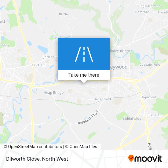 Dilworth Close map