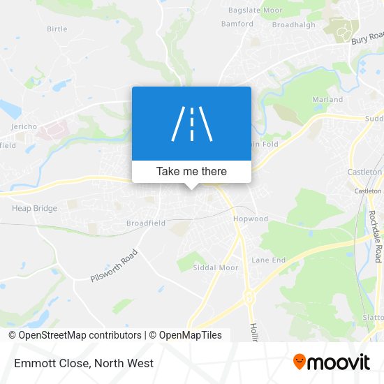 Emmott Close map