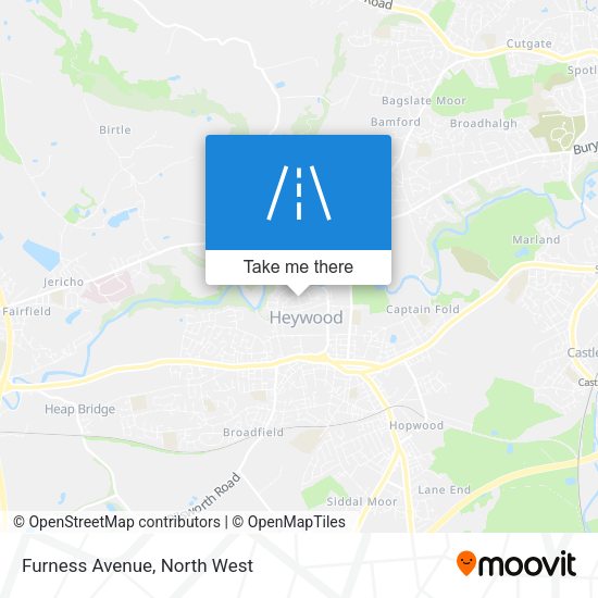 Furness Avenue map