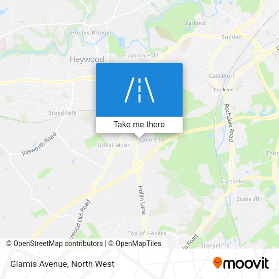 Glamis Avenue map