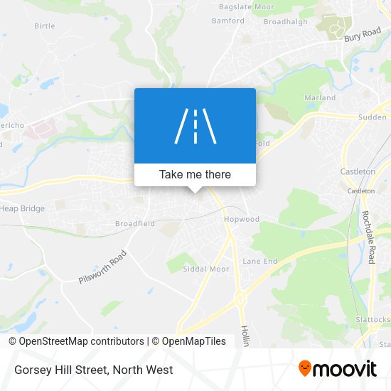Gorsey Hill Street map