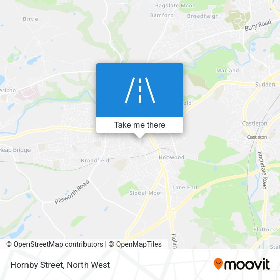 Hornby Street map