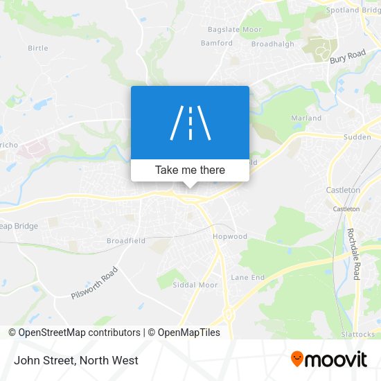 John Street map