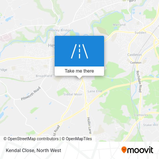 Kendal Close map