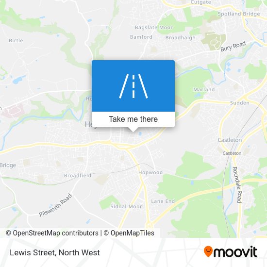 Lewis Street map