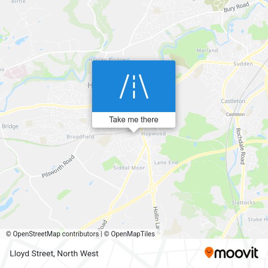 Lloyd Street map