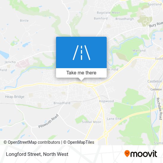 Longford Street map