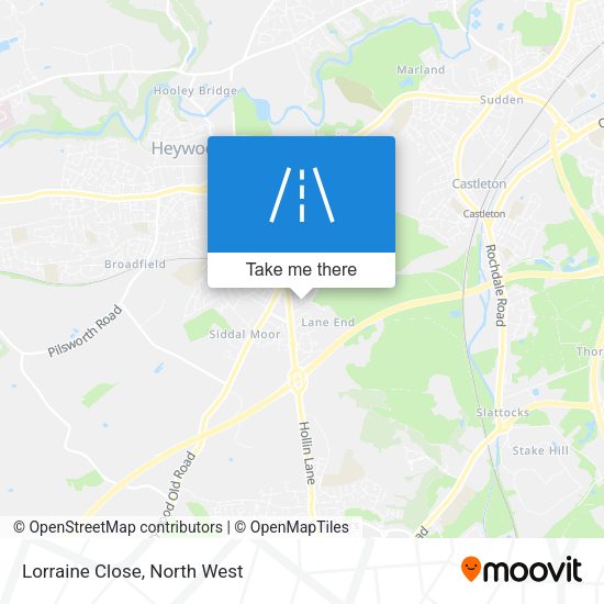Lorraine Close map