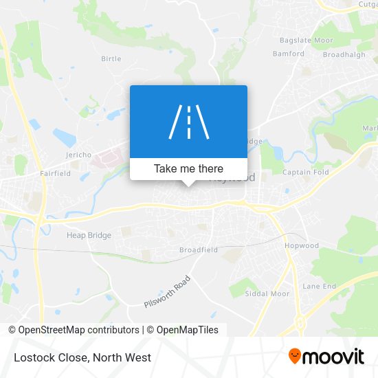 Lostock Close map