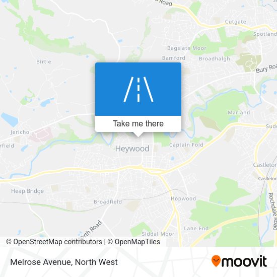 Melrose Avenue map