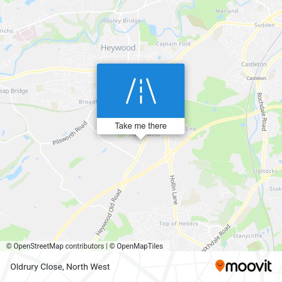 Oldrury Close map