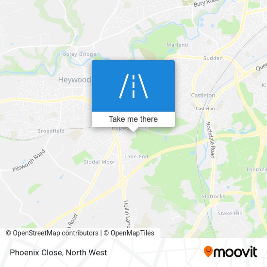 Phoenix Close map