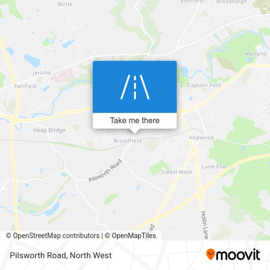 Pilsworth Road map