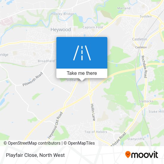 Playfair Close map