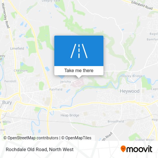 Rochdale Old Road map