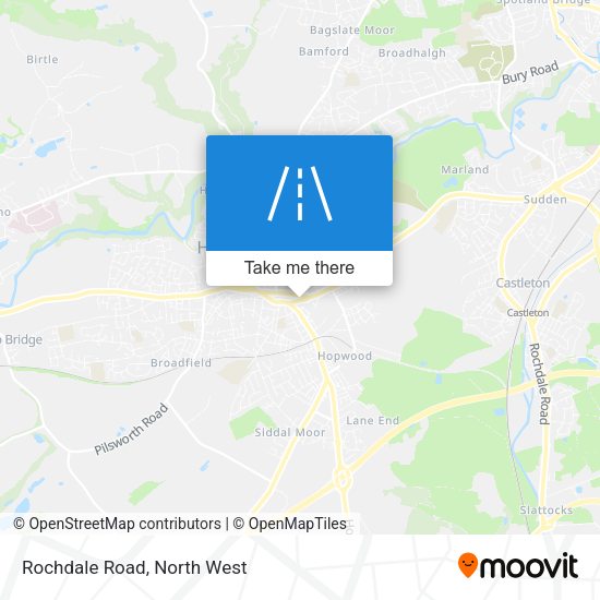 Rochdale Road map