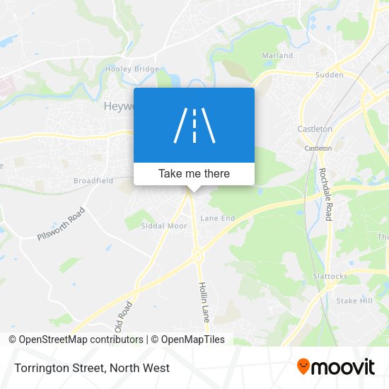 Torrington Street map