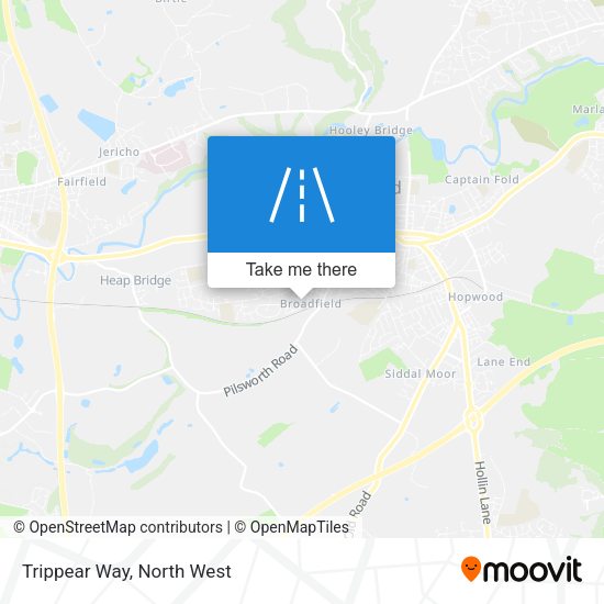 Trippear Way map
