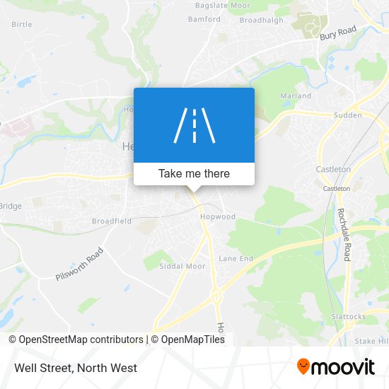 Well Street map