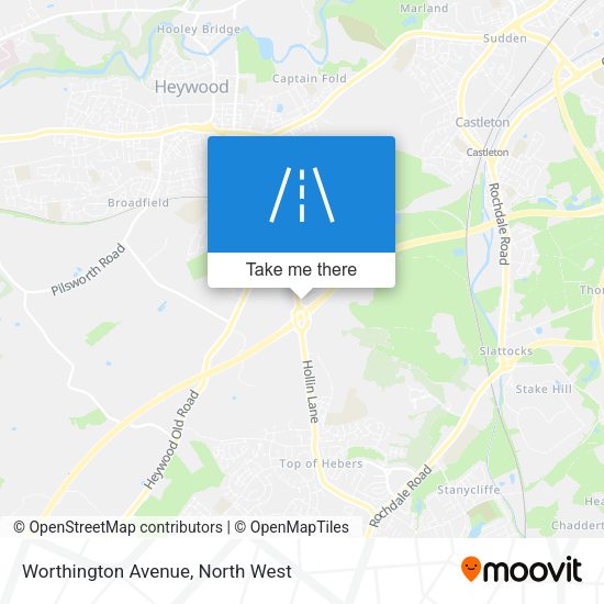 Worthington Avenue map