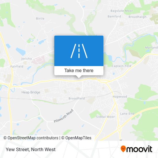 Yew Street map