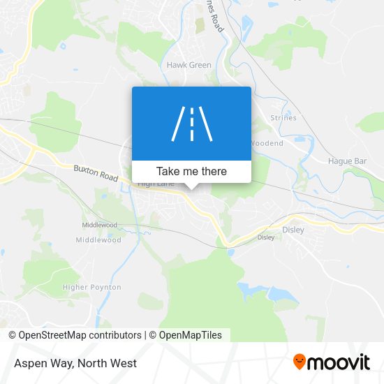 Aspen Way map