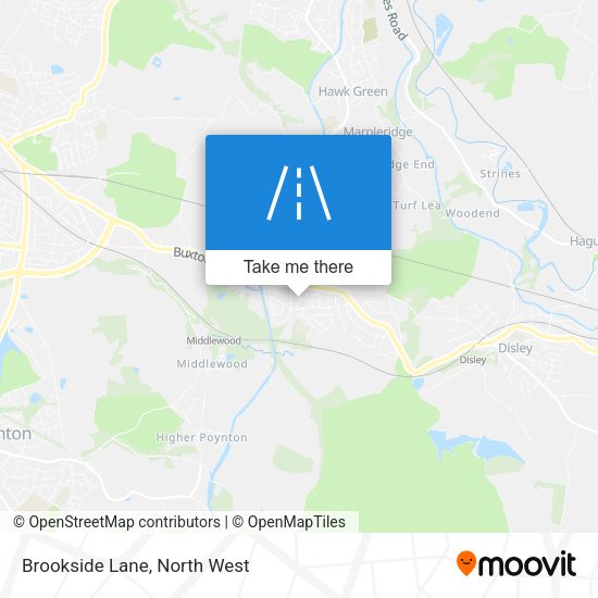 Brookside Lane map