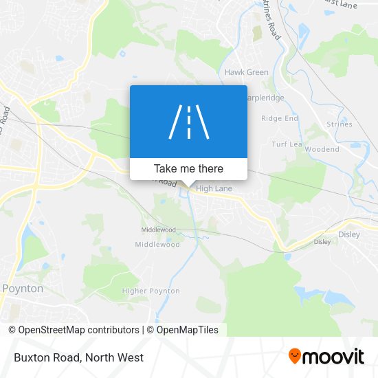 Buxton Road map