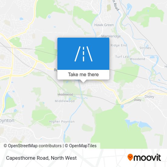 Capesthorne Road map
