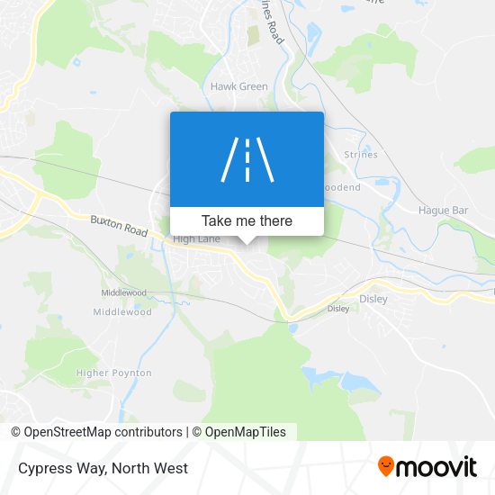 Cypress Way map