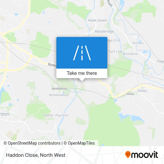 Haddon Close map