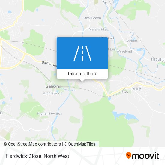 Hardwick Close map