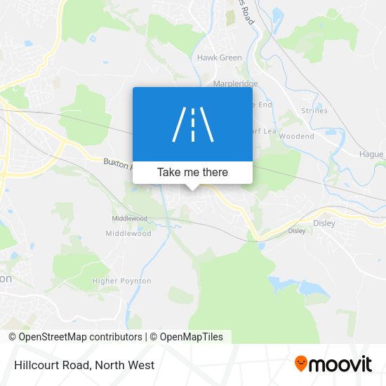 Hillcourt Road map