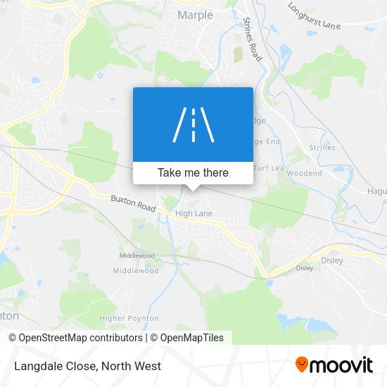 Langdale Close map
