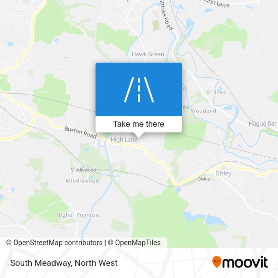 South Meadway map