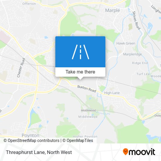 Threaphurst Lane map