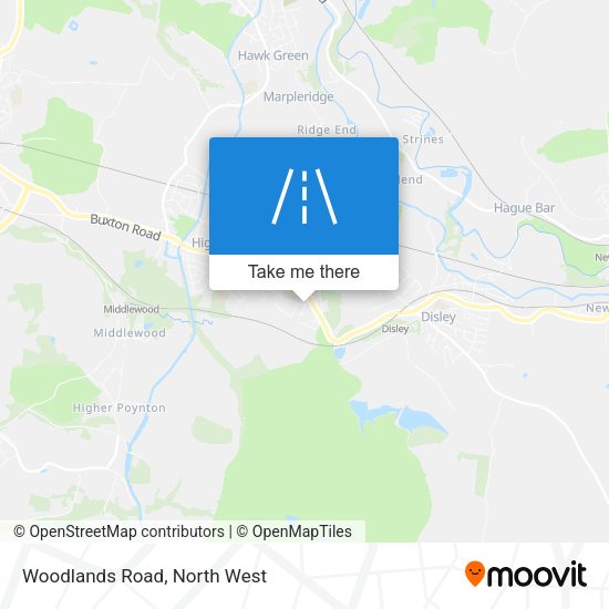 Woodlands Road map