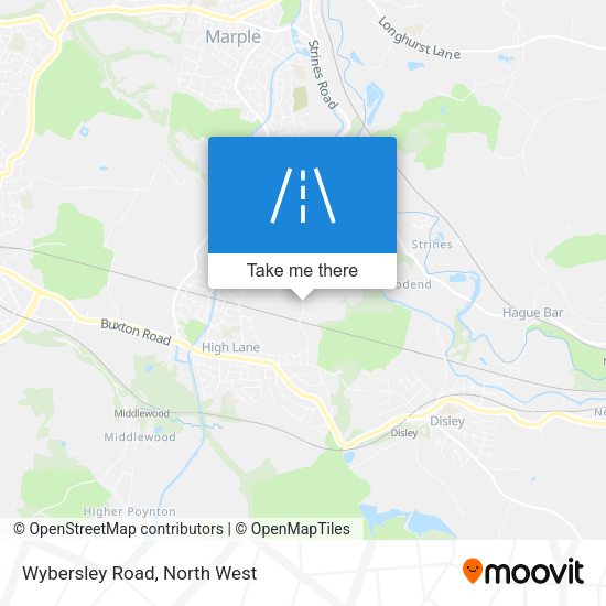 Wybersley Road map