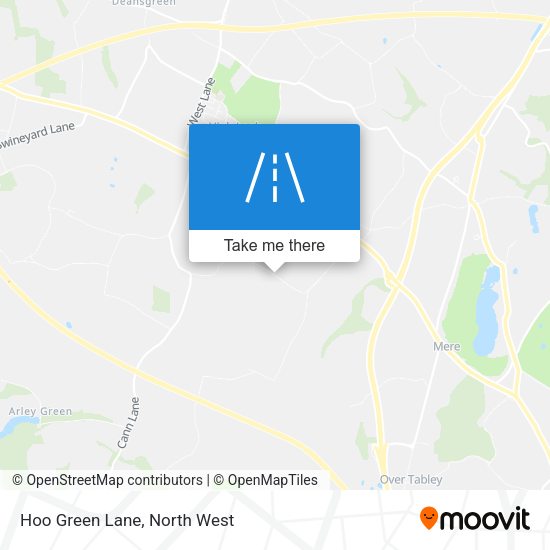Hoo Green Lane map