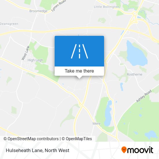 Hulseheath Lane map