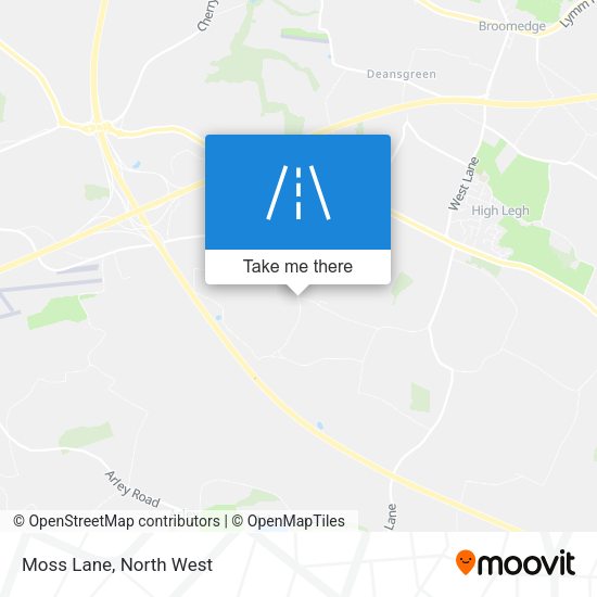 Moss Lane map