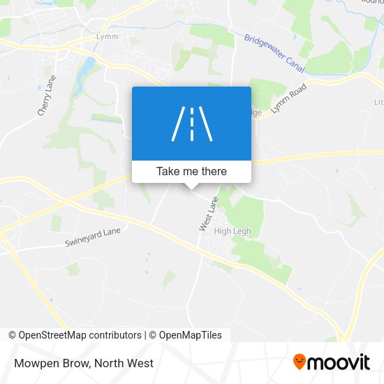 Mowpen Brow map