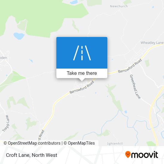 Croft Lane map
