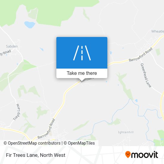 Fir Trees Lane map