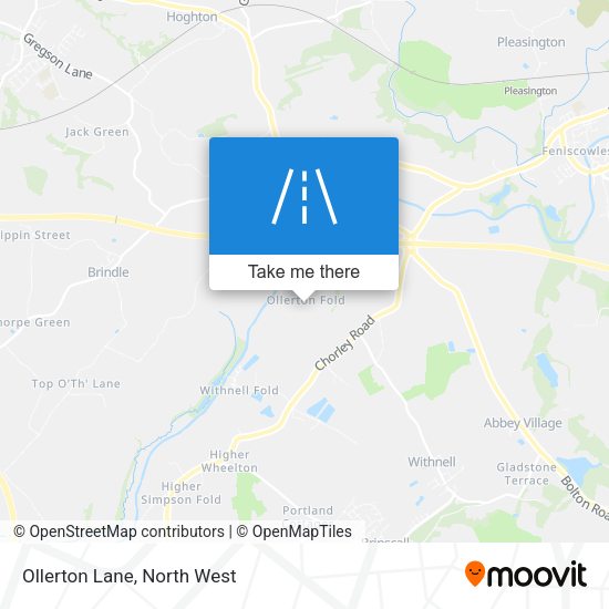 Ollerton Lane map